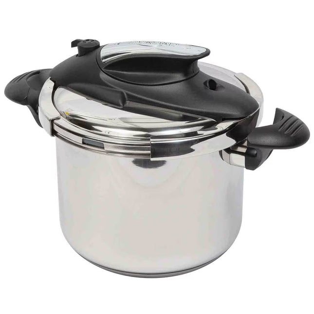 Olla A Presion Universal 6Lts Abrefacil Acero Inoxidable + Tapa de Vidrio